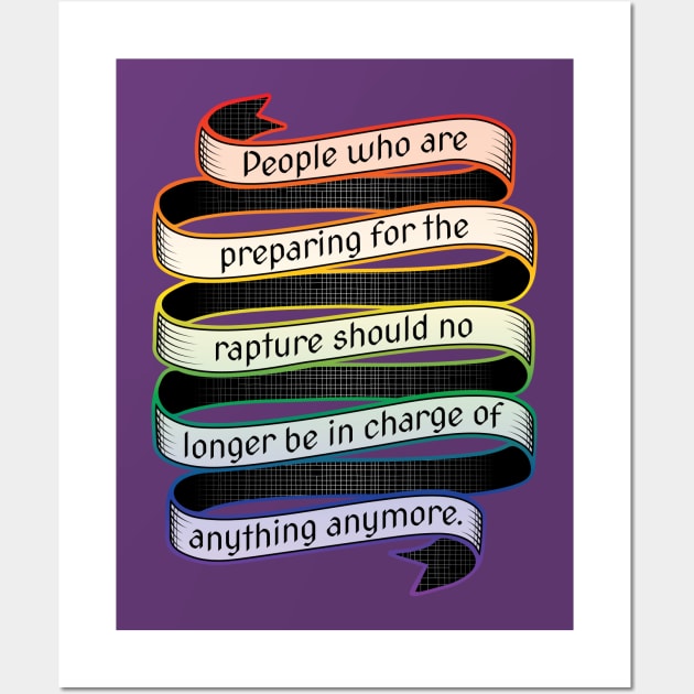 Rapture Nonsense (rainbow) Wall Art by JosieJ